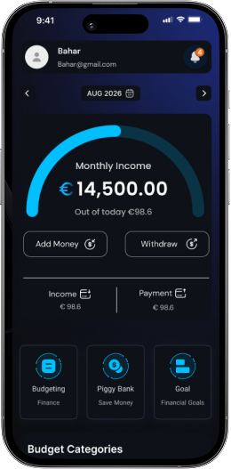 Finoai Features Overview - Smart Budgeting, Expense Tracking, Investment Insights, Savings Goals, Smart Alerts, and Financial Education